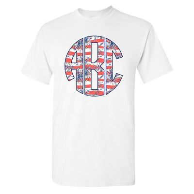 Monogrammed Lilly Pulitzer Fireworks T-Shirt Fourth of July