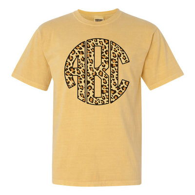 Monogrammed 'Leopard' Big Print T-Shirt