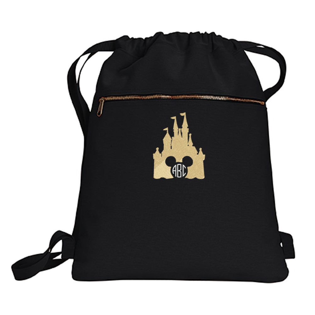 Monogrammed Disney Castle Mickey Backpack Bag