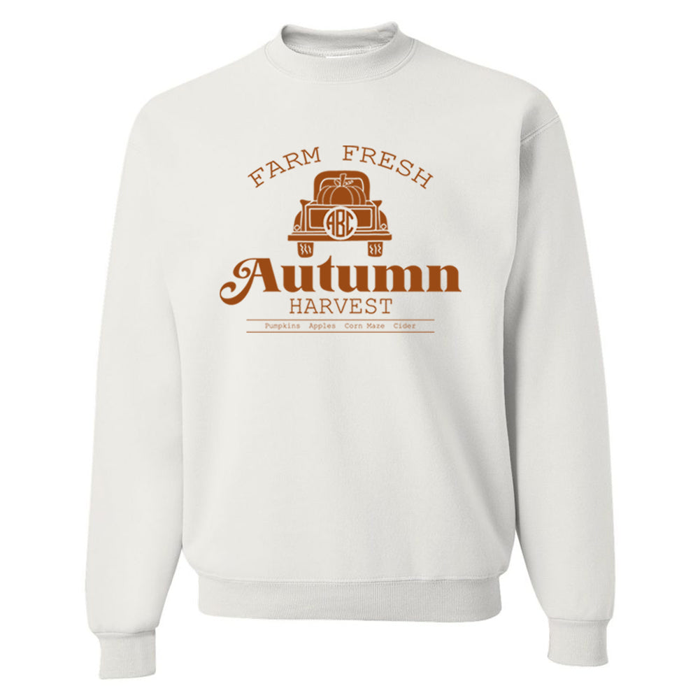 Monogrammed 'Autumn Harvest' Crewneck Sweatshirt