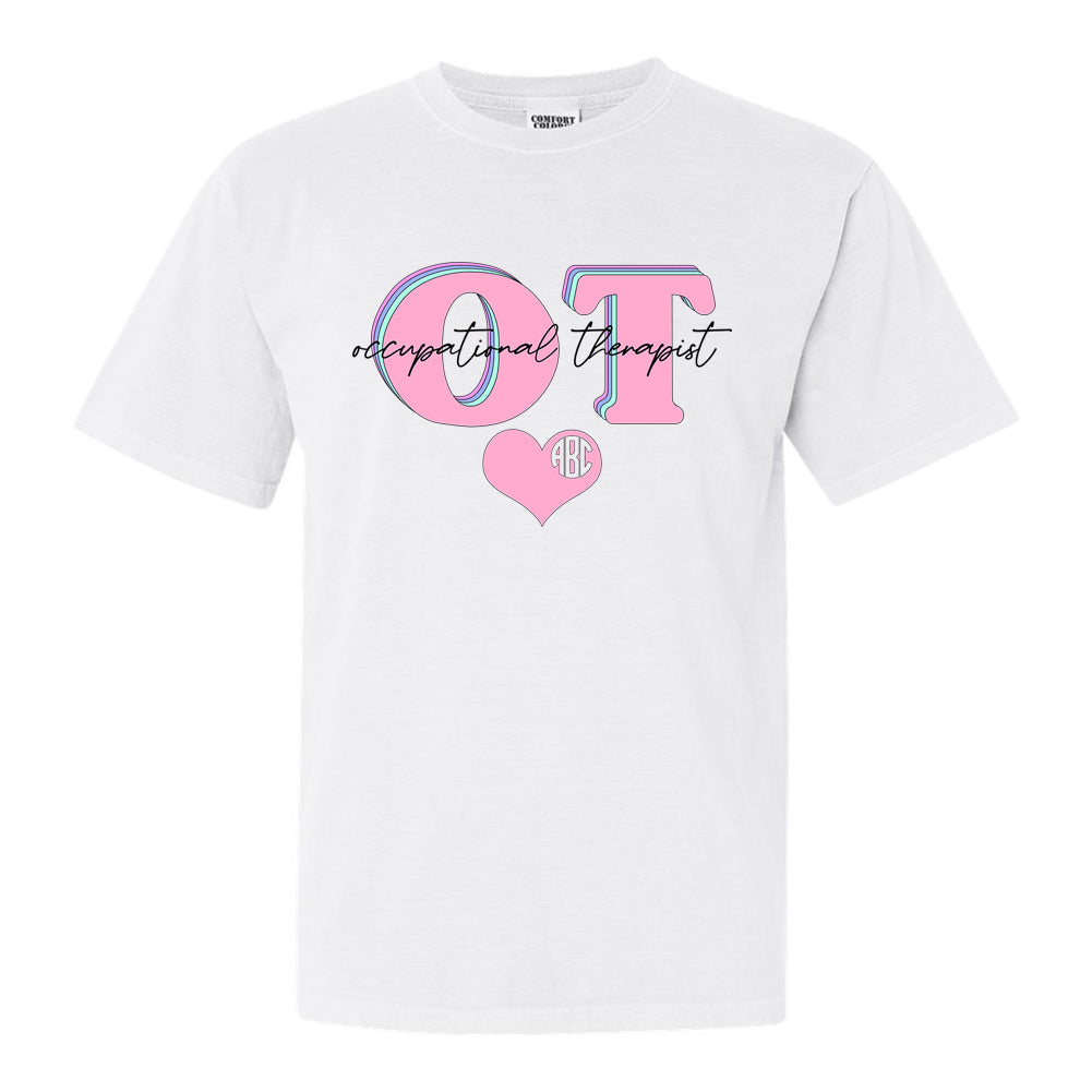Monogrammed 'Occupational Therapist' T-Shirt