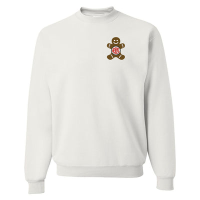 Monogrammed Gingerbread Man Crewneck Sweatshirt