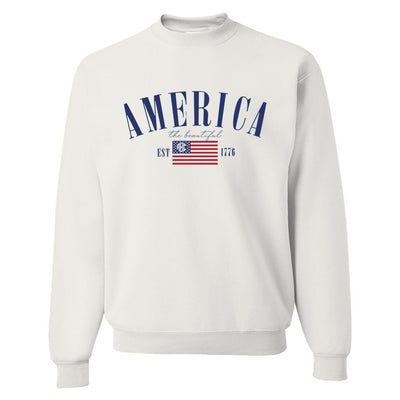 Monogrammed 'America Est. 1776' Crewneck Sweatshirt