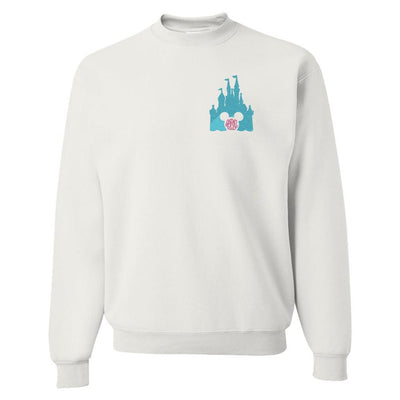 Monogrammed Disney Castle Embroidery Mickey Sweatshirt