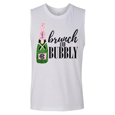 Monogrammed Brunch & Bubbly Muscle Tank