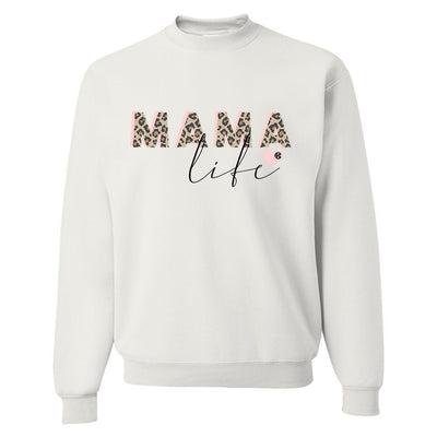 Monogrammed Mama Life Leopard Sweatshirt