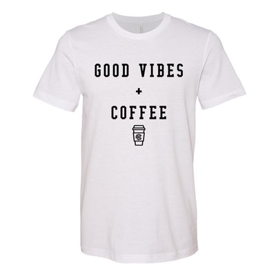 Monogrammed Good Vibes & Coffee T-Shirt