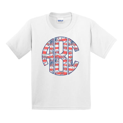Kids Monogrammed Lilly Pulitzer Fireworks T-Shirt Youth Sizes Fourth of July