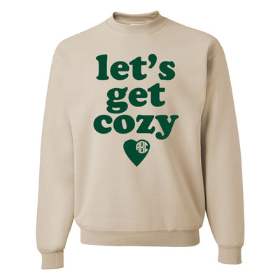 Monogrammed Let's Get Cozy Sweatshirt