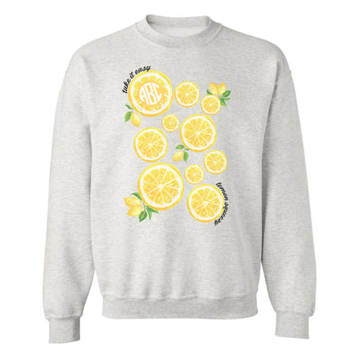 Ash Monogrammed Crewneck Sweatshirt for Summer