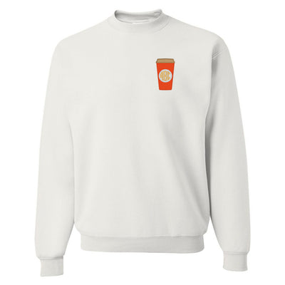 Monogrammed Pumpkin Spice Cup Sweatshirt