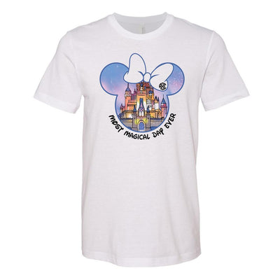 Monogrammed Disney Castle Magic Kingdom Most Magical Day Ever Tee