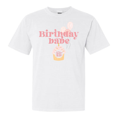 Monogrammed 'Birthday Babe' T-Shirt