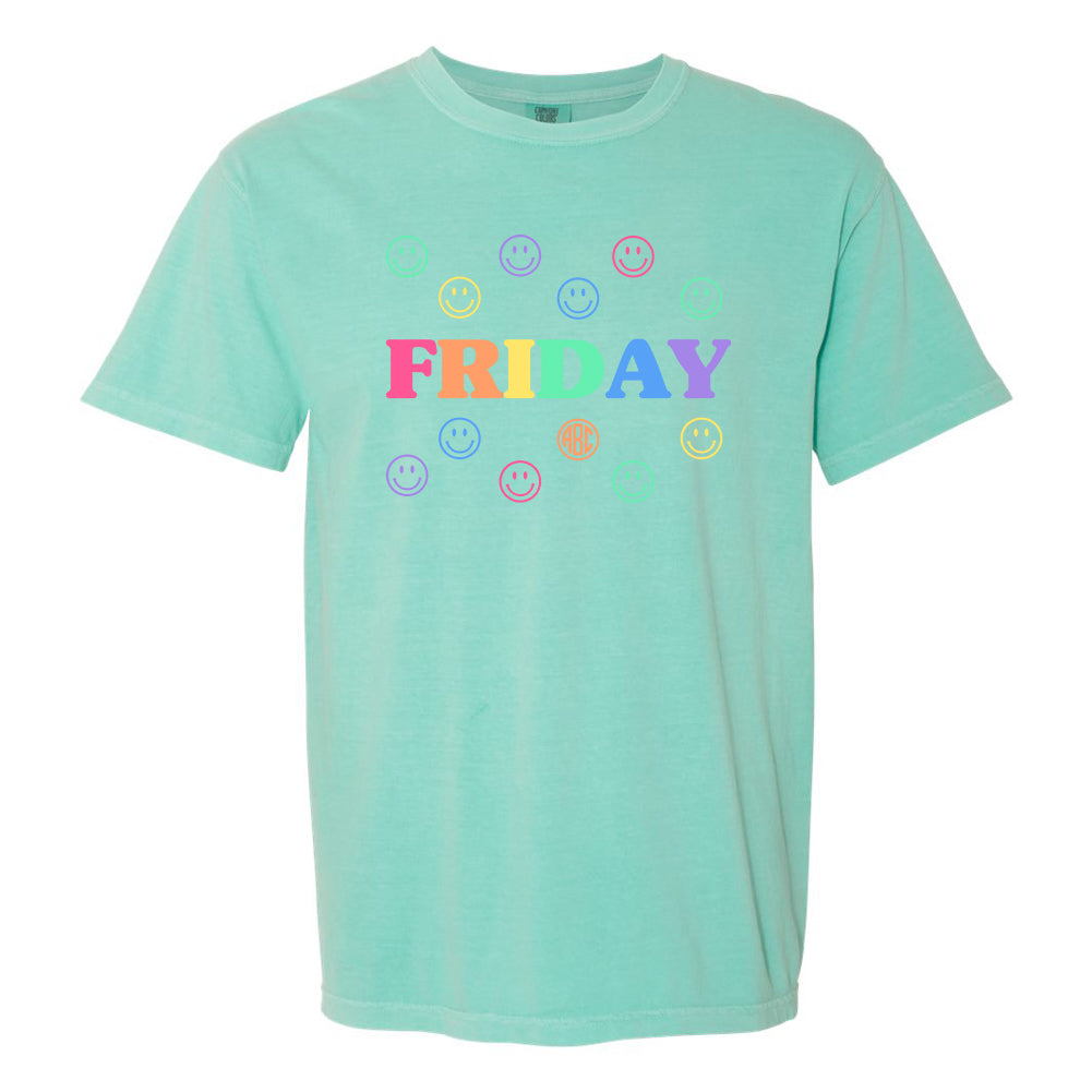 Monogrammed 'Smile, It's Friday' T-Shirt