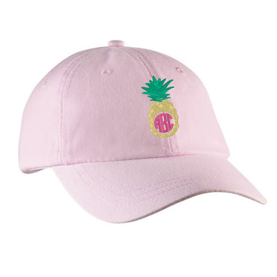 Monogrammed Pineapple Baseball Hat