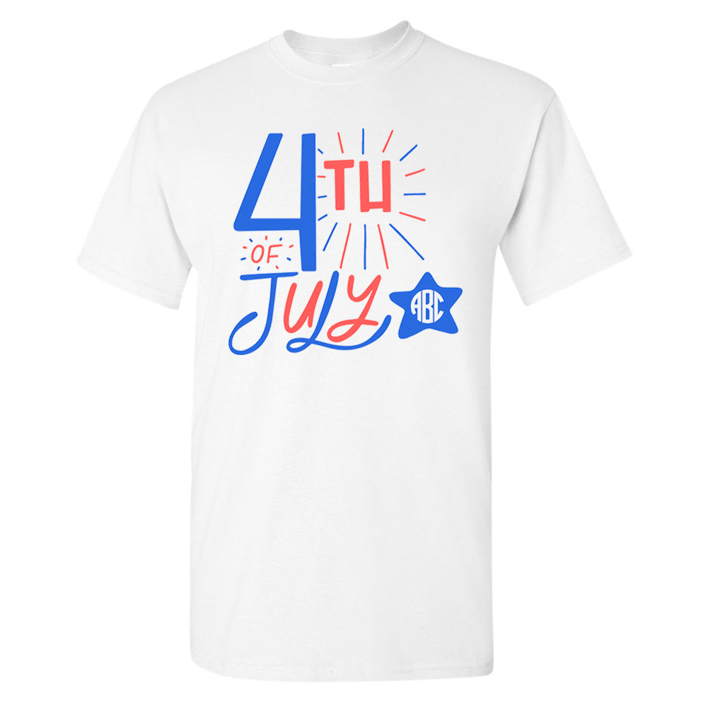 Monogrammed Fourth of July T-Shirt