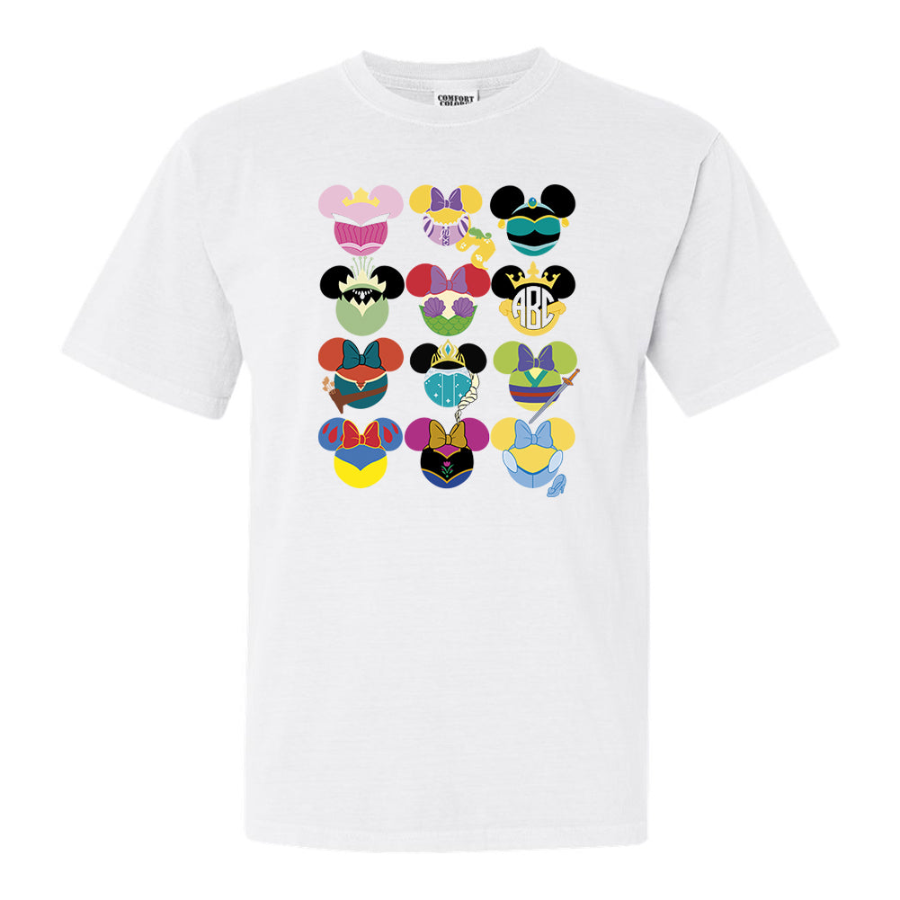 All Disney Princesses on one shirt- United Monograms