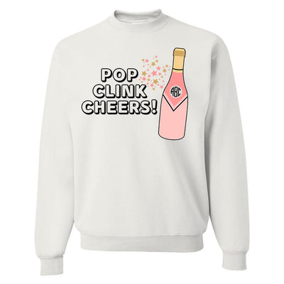 Monogrammed Pop Clink Cheers Sweatshirt