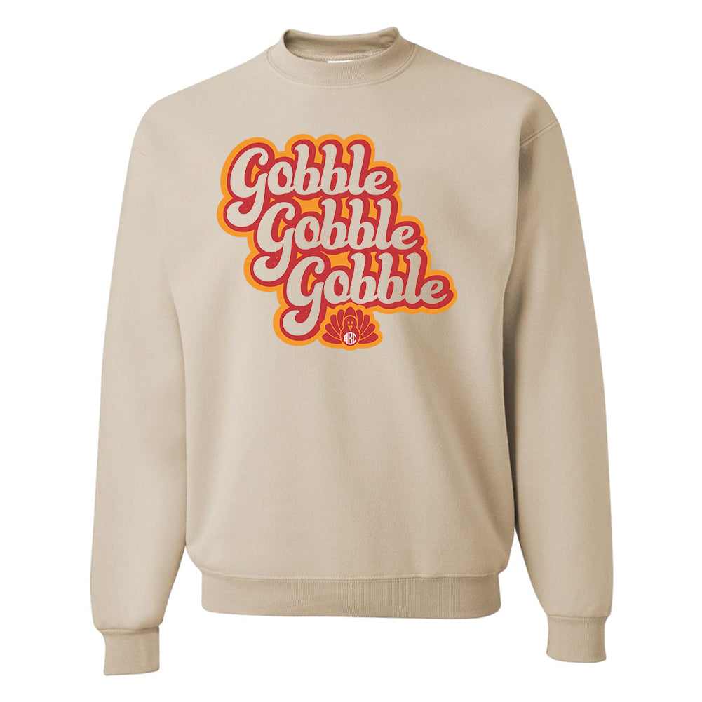 Monogrammed 'Gobble' Crewneck Sweatshirt