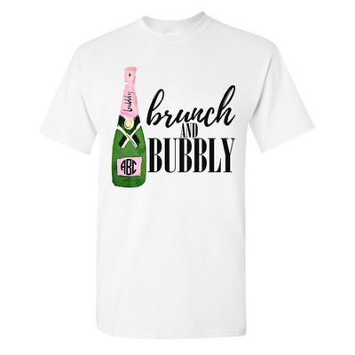 Monogrammed Brunch & Bubbly T-Shirt