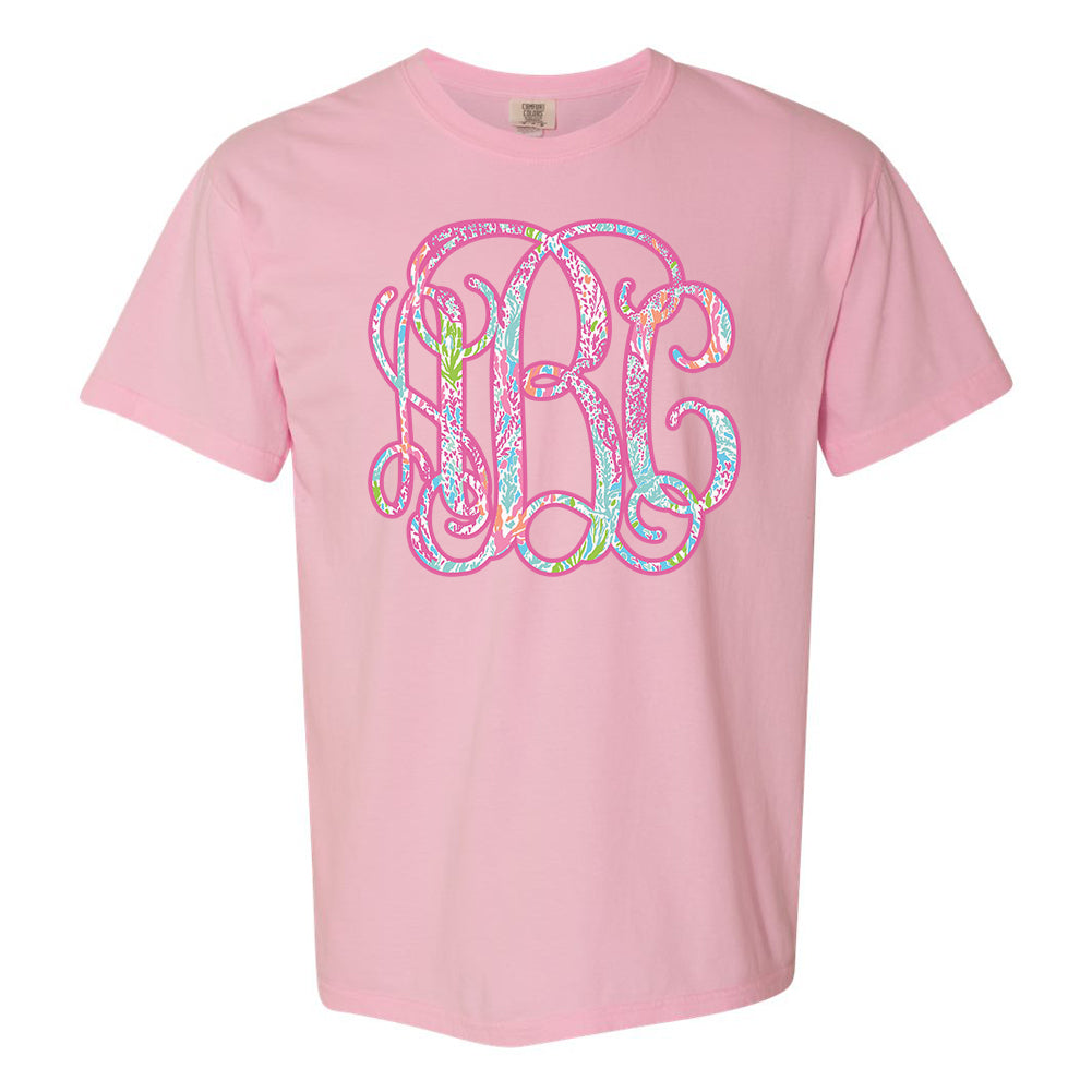 Monogrammed Lilly Pulitzer Tee Comfort Colors