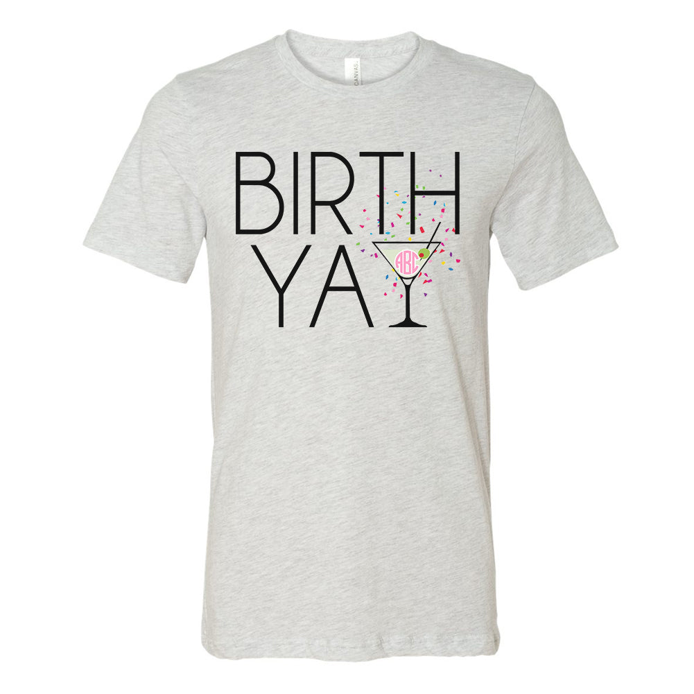 Monogrammed Birthday Girl T-Shirt Birthyay Tee