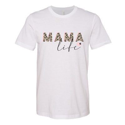Monogrammed Mama Life Leopard Tee