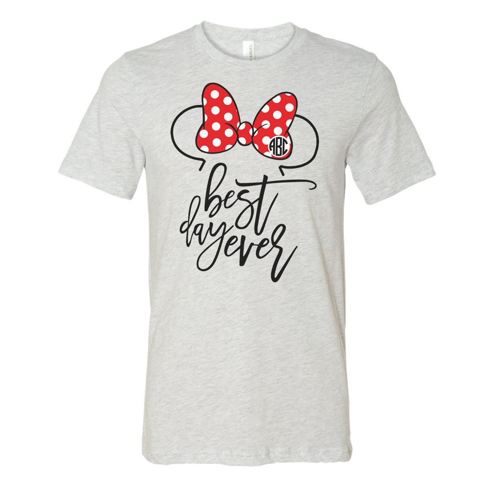 Monogrammed Disney Minnie Mouse Best Day Ever Tee
