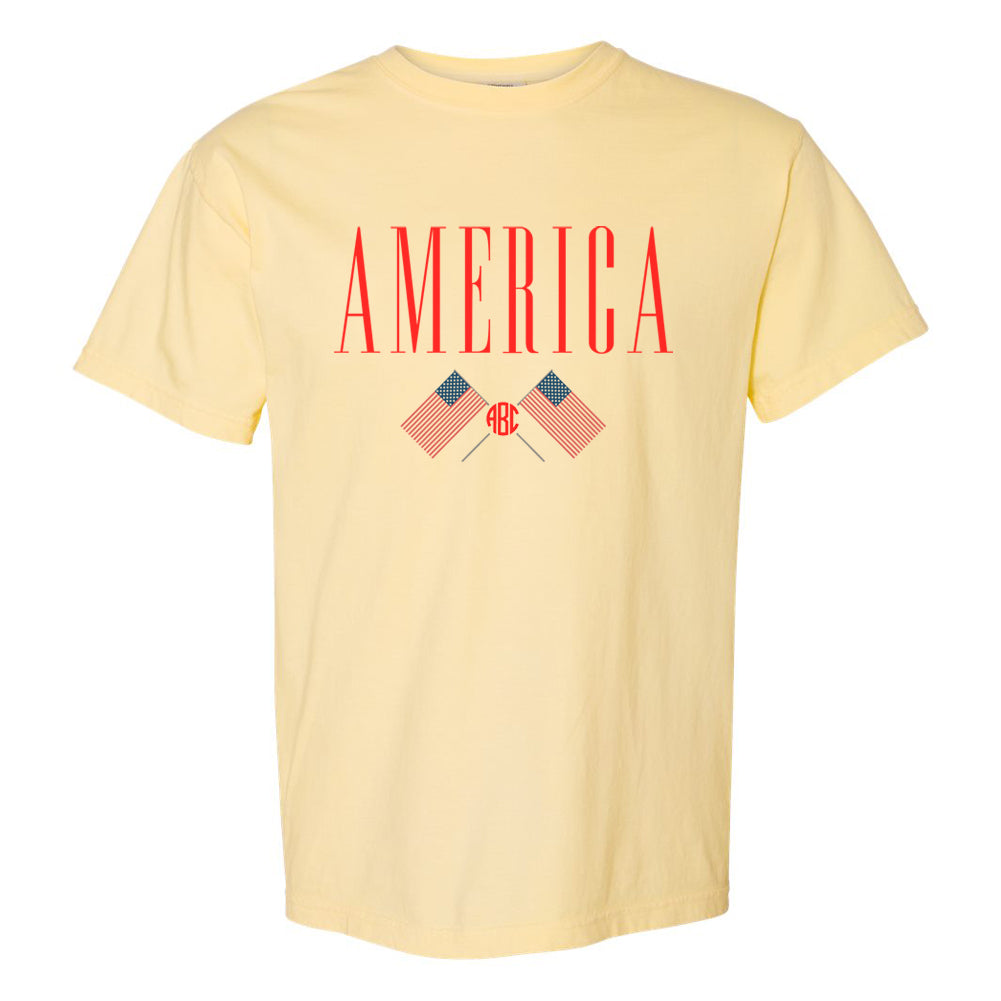 Monogrammed 'America' T-Shirt