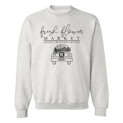 Monogrammed Flower Market Sweatshirt
