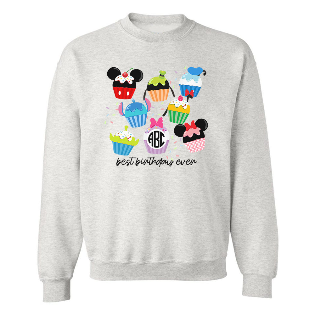 Monogrammed 'Disney Birthday' Crewneck Sweatshirt