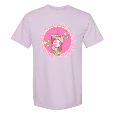 Monogrammed 'Bring Me Iced Coffee' T-Shirt