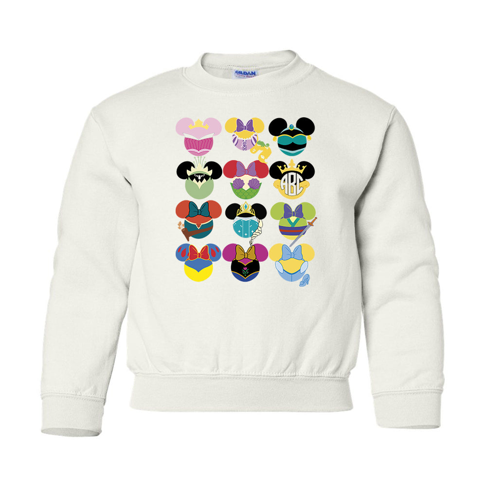 Youth Sweatshirt ALL Disney Princess's
