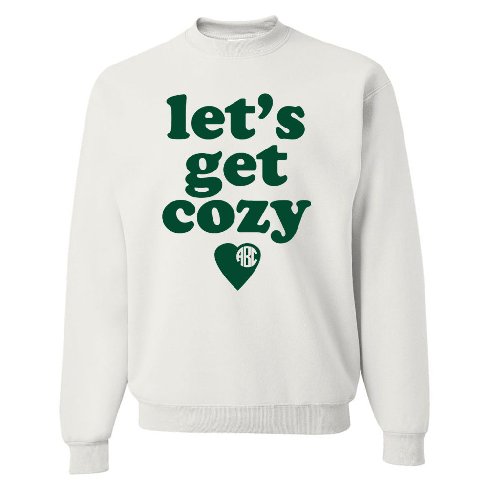 Monogrammed Let's Get Cozy Sweatshirt