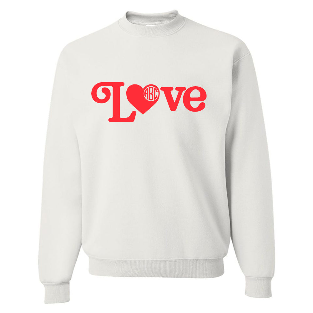 Monogrammed 'Love' Crewneck Sweatshirt