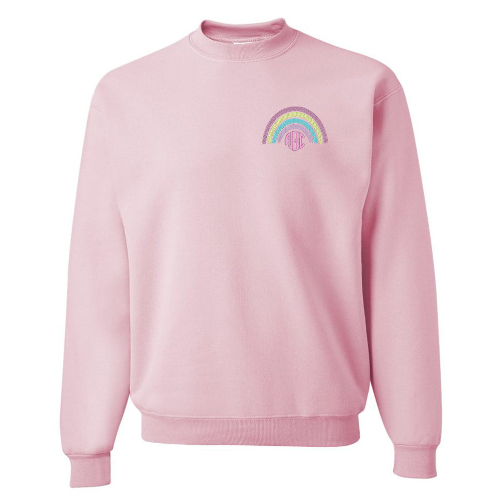 Monogrammed Rainbow Sweatshirt
