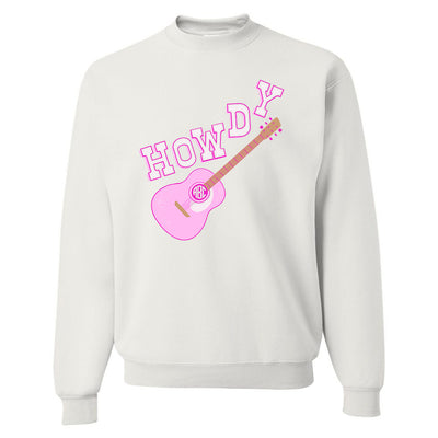 Monogrammed 'Guitar Howdy' Crewneck Sweatshirt