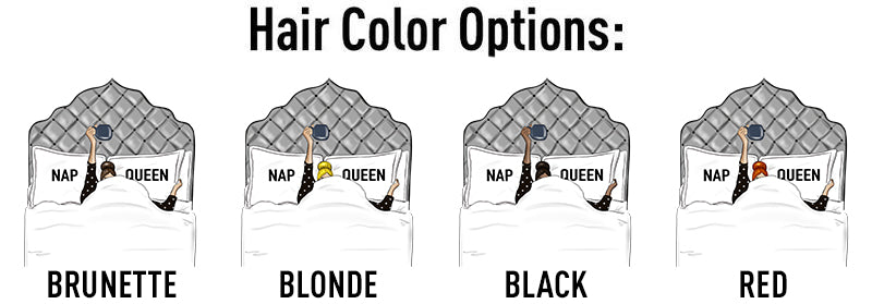 Monogrammed 'Nap Queen' Front & Back Long Sleeve T-Shirt