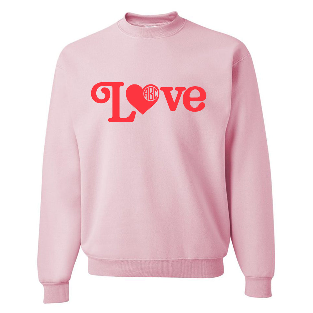 Monogrammed 'Love' Crewneck Sweatshirt