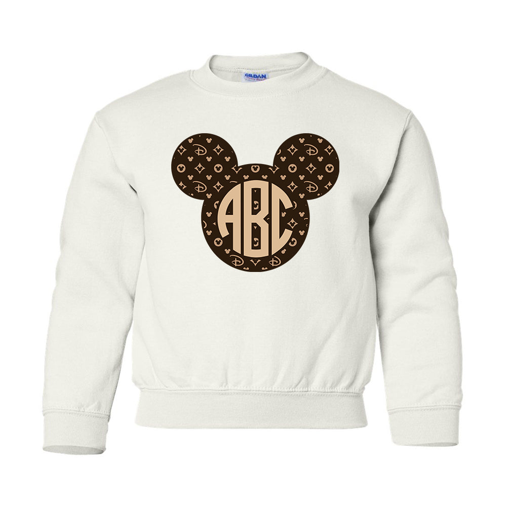 Mickey Mouse Designer Louis Vuitton Monogrammed Sweatshirt