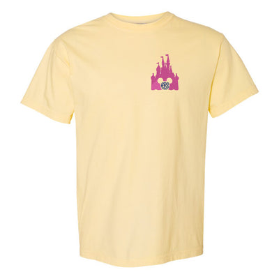 Monogrammed Embroidered Disney Castle Mickey Tee