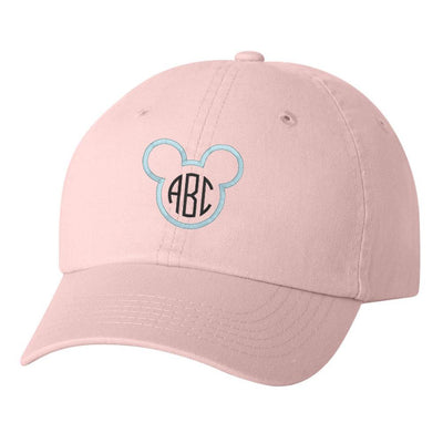 Monogrammed Disney Mickey Mouse Baseball Hat Pink