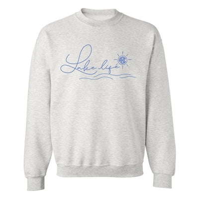Monogrammed 'Lake Life' Crewneck Sweatshirt