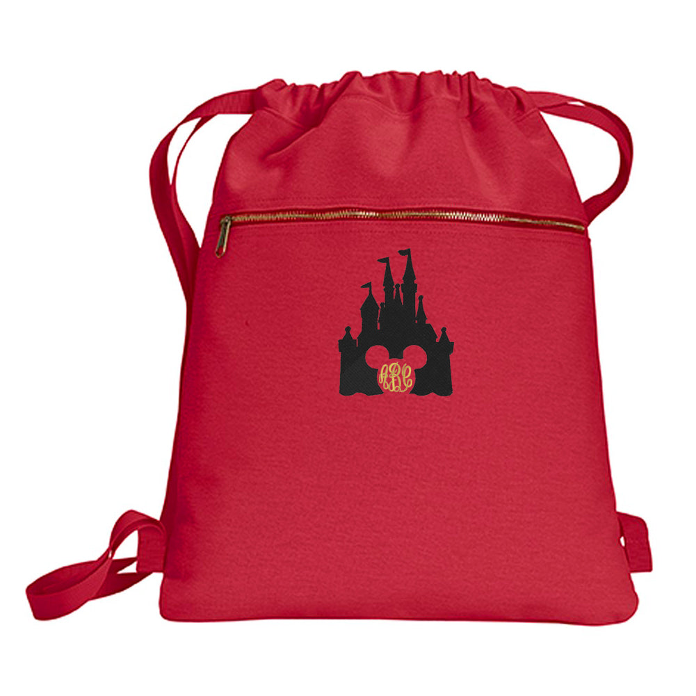Monogrammed Disney Castle Mickey Backpack Bag