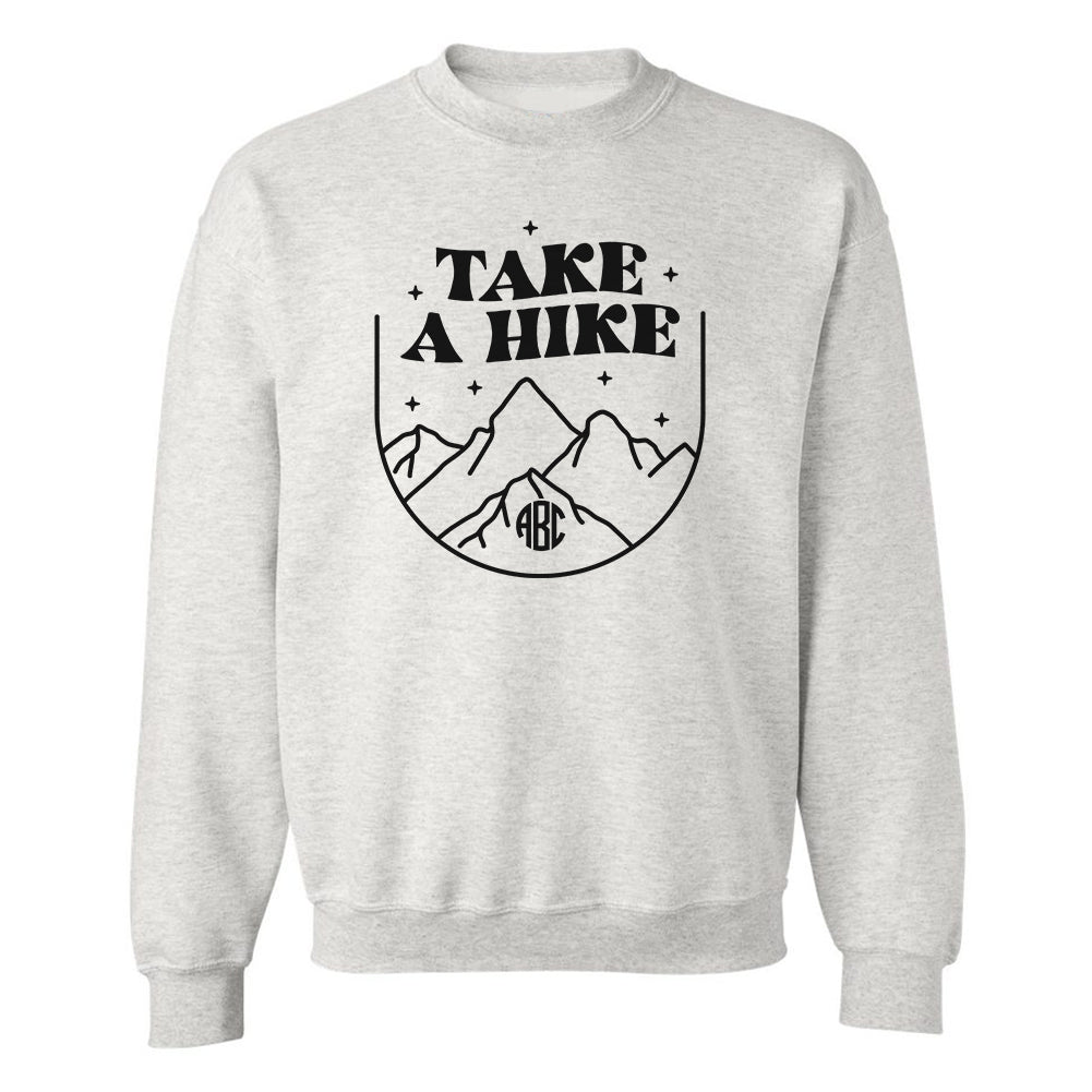 Monogrammed 'Take A Hike' Crewneck Sweatshirt