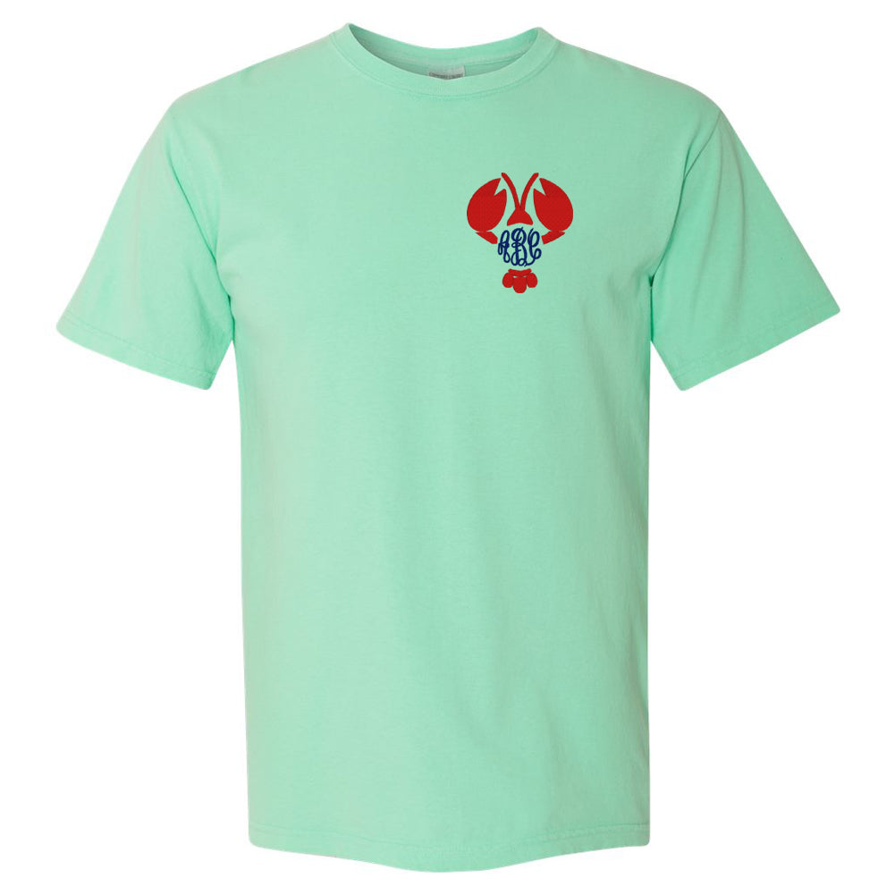 Island Reed Comfort Colors T-Shirt with Lobster Monogram