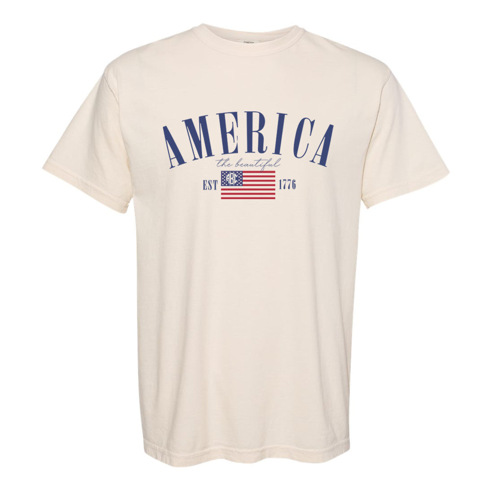 Monogrammed 'America Est. 1776' T-Shirt