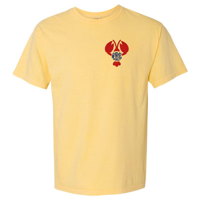 Comfort Colors T-Shirt Butter Yellow with Summer Monogram