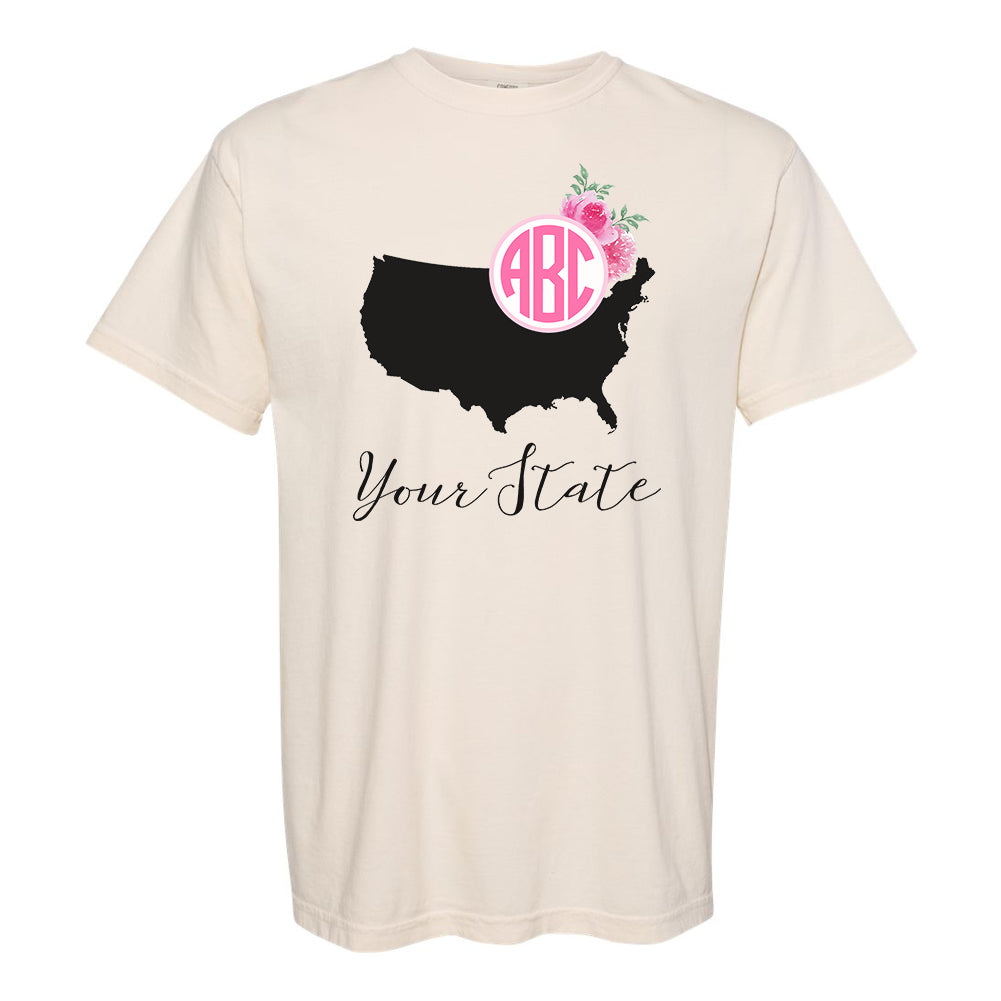 Monogrammed 'State Pride' T-Shirt