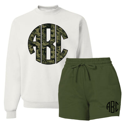 Monogrammed 'Camo' Lounge Set Package